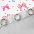 thumbnail image 4 of Manfei Cute Cartoon Bowknot Curtains Pack of 2 (42x84 Each),Colorful Bow Tie Curtains Blackout,Pink Stars Print Bedroom Curtains For Girl,Breathable Home Decor, 4 of 6