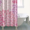 thumbnail image 4 of Pink Floral and Petal Pattern Shower Curtain 36"x72" ,Bathroom Decorative Shower Curtains Set with 12 Hooks,Modern Waterproof Washable Shower Curtain, 4 of 6