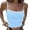 Blue, variant on Women's Tanks Women Slim Fit Backless Vest with Contrast Color for Stylish Summer Wear Pink L