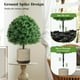 thumbnail image 5 of Enchufe De Tierra Árbol topiario artificial de boj de 70 cm, planta artificial con estaca para interior y exterior, decoración verde Yulucky, 5 of 9