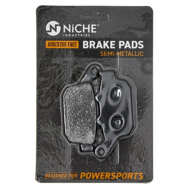 Niche Rear Brake Pad Set for Kawasaki Z800 Semi-Metallic Motorcycle 519-KPA2444D