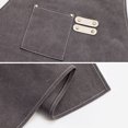 thumbnail image 4 of YAOMOBB Vintage Haircut Chef Apron Work Apron with Pocket Design Comfortable Faux Leather Shoulder Strap Good Air Permeability for Classifying Small Items, 4 of 7