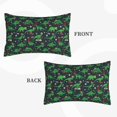 thumbnail image 2 of Goofa Dino Christmas Party Print Plush Throw Pillow Case, Soft Velvet with Hidden Zipper, Decorative Cushion Cover for Sofa, Bed, Car, and Home Décor-14"x20", 2 of 6