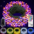 thumbnail image 1 of Luces navideñas Ollny RGB 200 LED de 20 m con mando a distancia a prueba de agua, 1 of 8