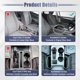 thumbnail image 3 of Relleno de espacio para asiento de coche, organizador de asiento de coche multifunción, consola, caja de almacenamiento de bolsillo lateral, línea blanca y negra, 3 of 7