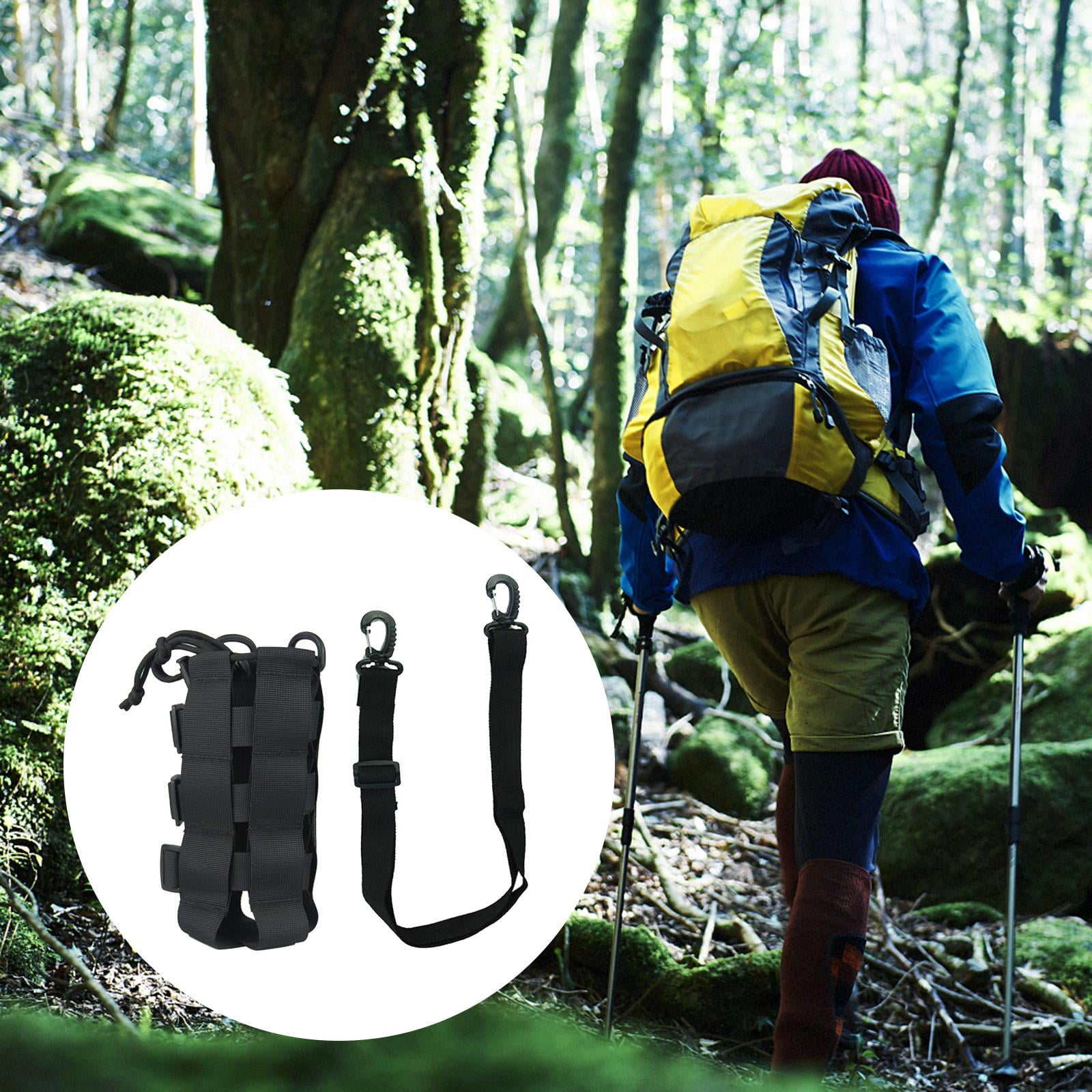Water Bottles Pouch Bag Water Bottle Holder Pouch Portable Travel Bottle Carrier Bag for Camping Hiking Fishing , Black 2.5L Black