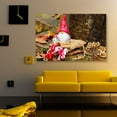 thumbnail image 3 of IDEA4WALL Christmas Gnomes Scandinavian Nordic Tomte Elf Under The Forest Tree - Wall Art Canvas Print Decor Painting Artwork for Home 32"x48", 3 of 4