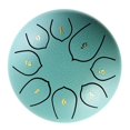 thumbnail image 4 of 6 Inch Alloy Steel Drum C Key Hand Drum Light Blue, 4 of 8