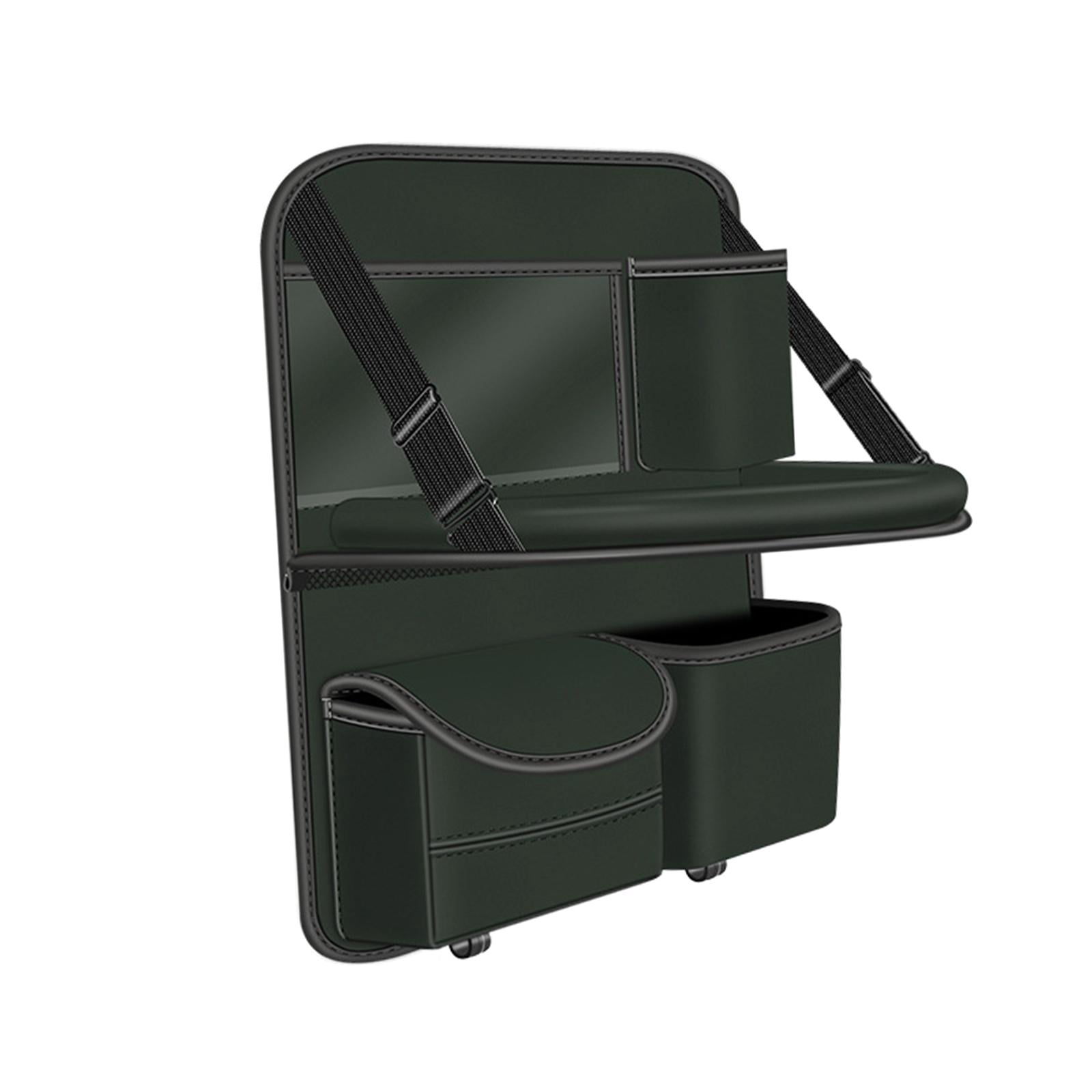 jiaping Car Backseat Organizer Automotive Accessories with Foldable Table Tray Road Trip Green