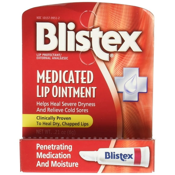 Blistex Onguent pour les Lèvres Médicamenteux 0.21 oz (Lot de 10)
