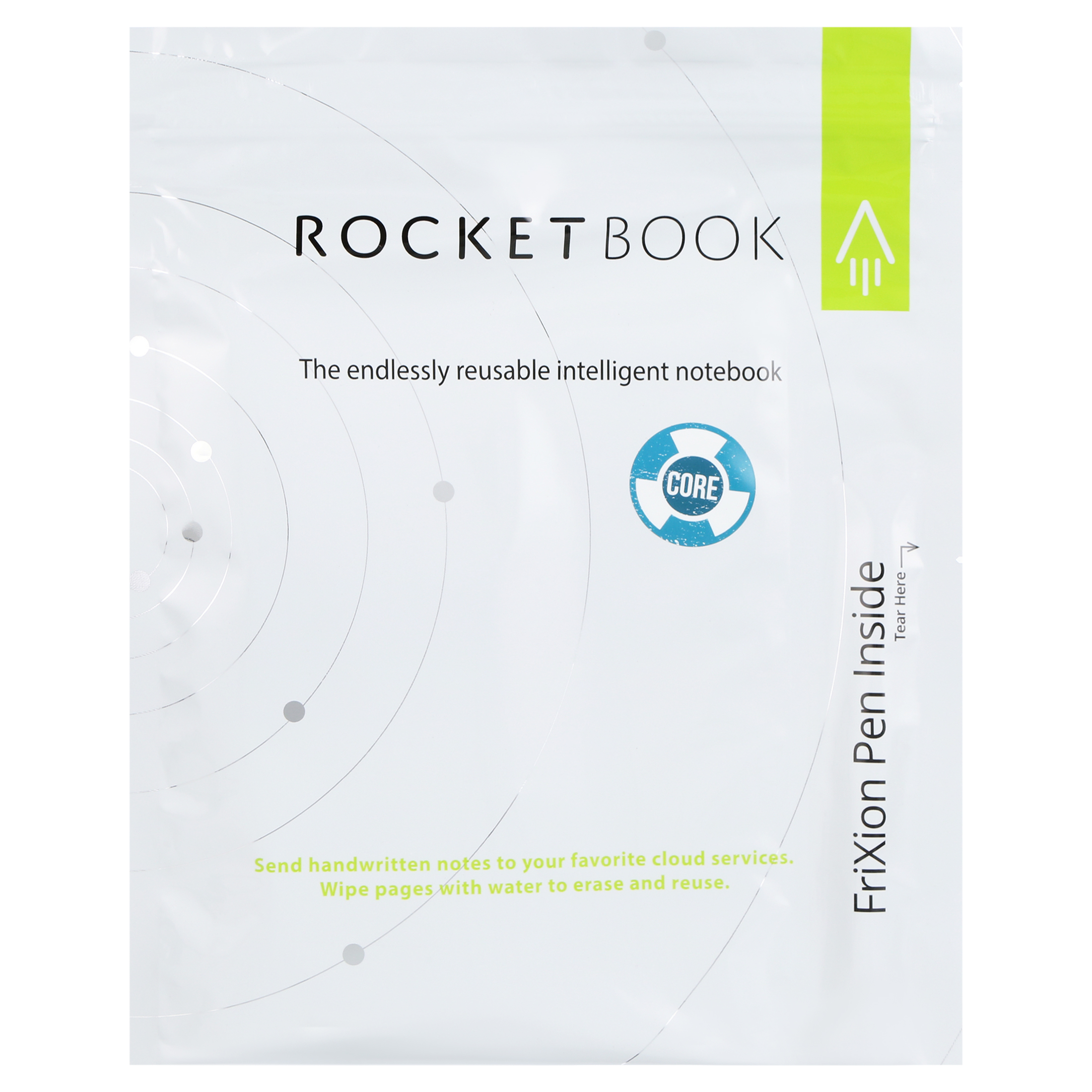 Rocketbook Core Smart Reusable Spiral Notebook, Black, 6" x 8.8", Lined - image 4 of 15