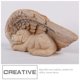 thumbnail image 1 of unbranded 1Ud Escultura Ángel Perro Resina Marrón Decorativo Ideal Para Y Hogar, 1 of 7