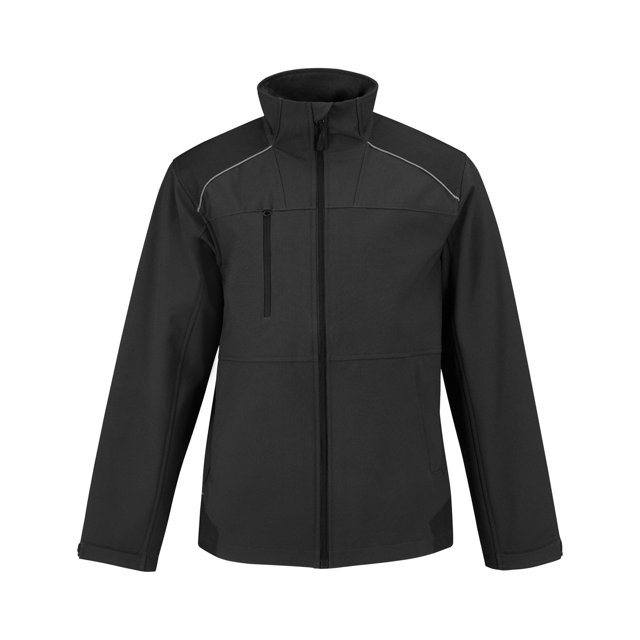 B&C - Chaqueta softshell con protección para hombre (Negro)