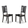 thumbnail image 2 of East West Furniture Dudley 10" Wood Dining Chairs in Black (Set of 2), 2 of 2
