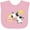 AD-Pink, variant on Inktastic Fun Farm Animals Cow, Pig, Chick Boys or Girls Baby Bib