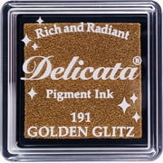 Tsukineko  Delicata Pigment Ink Pad - Golden Glitz / Small