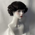 thumbnail image 4 of Natural Curly Synthetic Wigs Heat Resistant Fiber Comfortable Hairpiece For Work Event Special Occasion Dressigup Props, 4 of 5