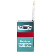 Dentemp Reline It Denture Reliner Kit for Both Upper and Lower Dentures, 2 Ea, 3 Pack