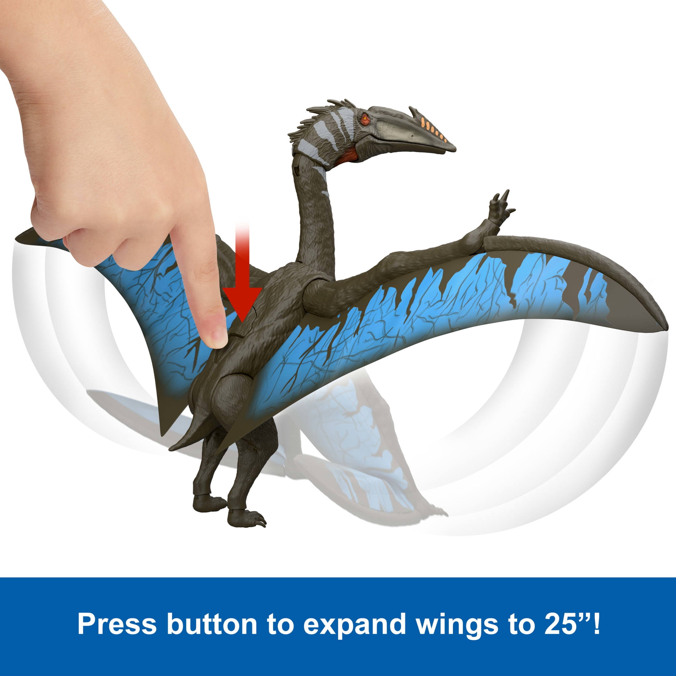 Jurassic World Rebirth Quetzalcoatlus Action Figure, Winged