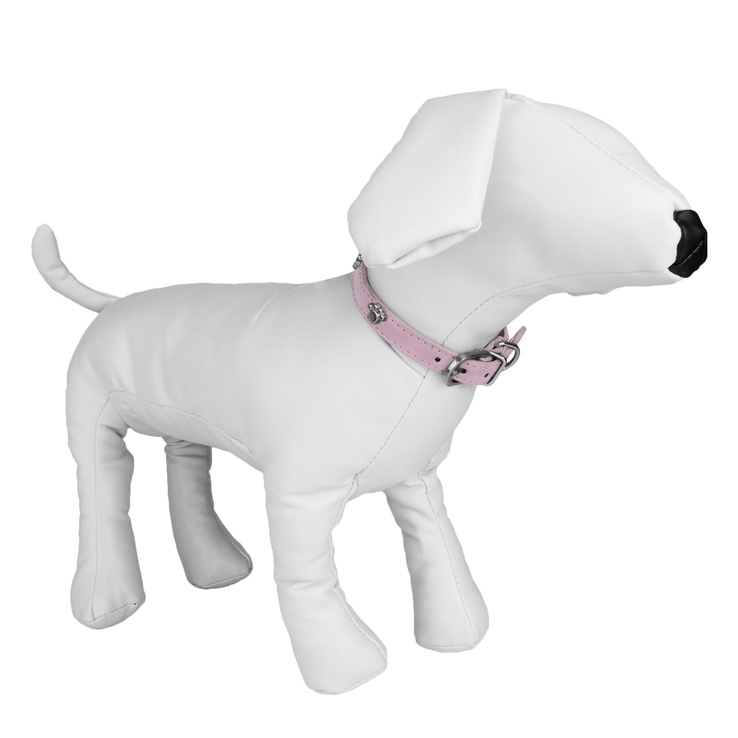 CUECUEPET Adjustable Dog Collar with Embellished Paw Bling Charms [Multiple Sizes]