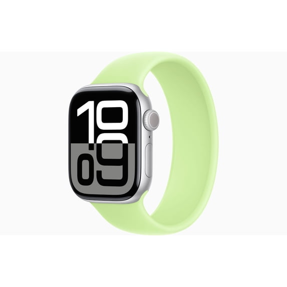 Restored Apple Watch Series 10 GPS + Cellular 46mm Silver Aluminium Case with Northern Lights Solo Loop - Large Band (Refurbished)