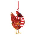 thumbnail image 1 of Colgantes de gallo de navidad de madera adornos de año nuevo encantos de árboles de navidad (estilo a) Likrtyny Para estrenar, 1 of 9