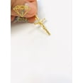 thumbnail image 4 of 14K Gold Filled Pendant Cross 33x18mm Necklace 20” Figaro Link for Men Women - Prime Jewelry 269, 4 of 7