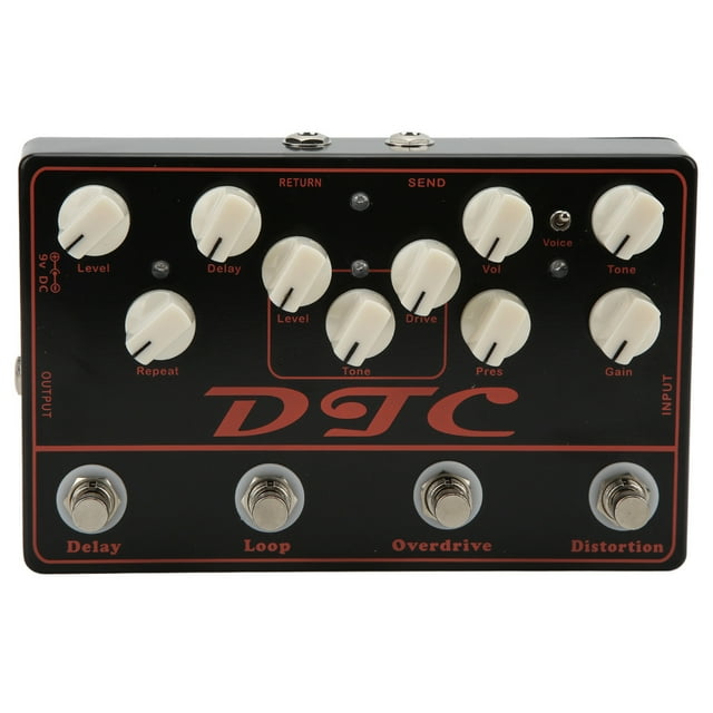 Distorsion Overdrive Loop Effets de Retard, Synthétiseur Pédale de Guitare Distorsion Électrique Overdrive Loop Synthétiseur Pédale d'Effets de Guitare Meilleur de Sa Catégorie