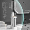thumbnail image 2 of Blue Handle Plastic Toothbrush Holder Set with Electric Toothbrush Stand - Child-Safe Minimalist Storage Solution for Students, Dormitories, and Bathroom Organization, Versatile for Toothpaste and, 2 of 6