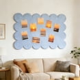 thumbnail image 1 of Ohmyroo Scalloped Border Fabric Bulletin Board Rectangular Note Board Peel And Stick Photo Display For Office Room Decor, 1 of 6