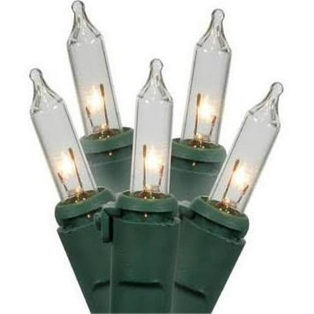 50Lt LED Orange Dura Light, Black Wire End Connecting Set - 9 in. Spacing
