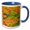 Blue/White, variant on 3drose, Minnesota, Superior National Forest. Autumn Colors in Maple Tree., 11oz Mug