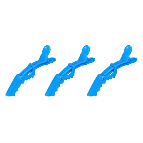 Minkissy 6Pcs Hair Salon Clips Alligator Shape for Professional Use and Travel Use Blue 11In x 1.5In x 3.2In