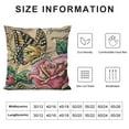 thumbnail image 5 of ONETECH Butterfly Pattern Throw Pillow Covers Vintage Style Home Decorative Cushion Cover, Farmhouse Spring Retro Butterfly Flowers Decorative Pillowcases, 5 of 5