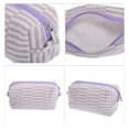 thumbnail image 3 of 1 Pc Bolsa de Maquillaje de Tejer Portátil para Mujeres para Vacaciones y Viajes de Negocios Hilo Púrpura, 3 of 3