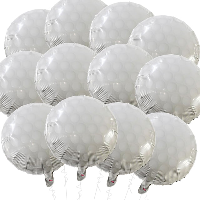 Globos de Golf Mokesova 12 unidades 46 cm Decoración de Fiesta de Papel Metalizado