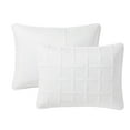 thumbnail image 5 of VCNY Home Square 3-Piece White Textured Grid Pinsonic Quilt Set, Full/Queen, Adult, Unisex, 5 of 5