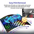 thumbnail image 4 of Placa de construcción IdeaFormer 3D PEG Rainbow Hex Glow para Bambu Lab, 4 of 7
