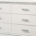 thumbnail image 4 of Dresser with 6 Drawers and Shimmer Accent Trim White, 4 of 6