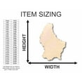 thumbnail image 2 of Unfinished Wood Luxembourg Shape - Country - Craft - up to 46" DIY 3" / 1/4", 2 of 3