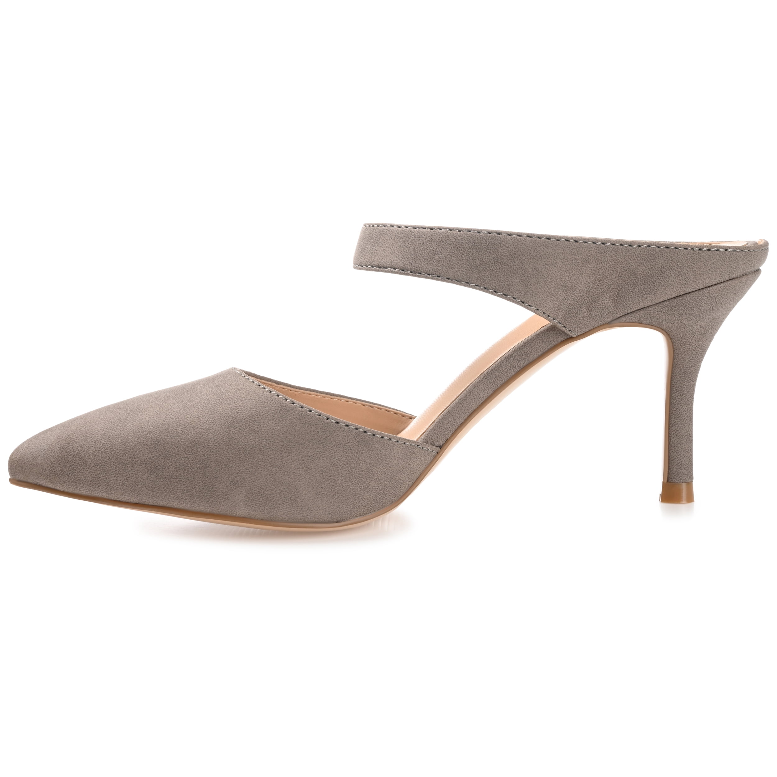 Journee Womens Maevali Mules Mid Stiletto Pointed Toe Pumps