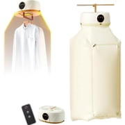 Automatic Ironing Machine for Travel，2-in-1 Garment Steamer & Folding System with Vertical Steam, Portable Clothes Dryer Wireless,for Travel,Home,Apartment