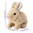 thumbnail image 4 of Pascua Realista Conejito Juguete Peluche Regalos para (marrón Claro), 4 of 4