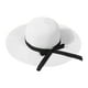 thumbnail image 1 of Txlixc Sombrero de paja de papel femenino, arco de ala ancha Txlixc moda, 1 of 9