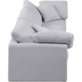 thumbnail image 4 of Meridian Furniture Indulge 105" Contemporary Linen Fabric Modular Sofa in Gray, 4 of 7