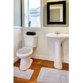 thumbnail image 3 of Ottomanson Cathy Washable Non-Slip Rubberback Polypropylene Gray Bath Rug Set, 3 Piece, 3 of 8