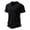Black, variant on LYEAA Casual Shirts for Men Short Sleeve Three Buttons Crew Neck Loose Summer Pullover T-shirts Solid Soft Comfortable Breathable Men's Tops Black M