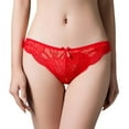 thumbnail image 5 of Pretty Comy Women‘s Lace Breathable panties M-XXL Low-Rise Cotton Crotch Stretchy & Skin-Friendly Panties Underwear - 3Pack, 5 of 5
