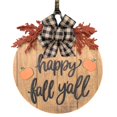 thumbnail image 2 of Thanksgiving Fall Welcome Sign 12 Inches Rustic Pumpkins Front Door Decor With Handmade Bow Knot Round Wood Hanging Welcome Sign Porch Decorations For Home Outdoor Indoor Wall, 2 of 9