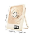 thumbnail image 3 of Digital Display Five Speed Desktop Small Fan USB Charging Portable Home Mini Desktop Small Fan Can Be Wall Mounted High Wind Power Large Capacity Fan, 3 of 6